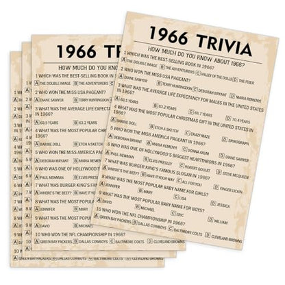 60th Birthday Party Games (30 Count)