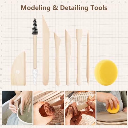 36PCS Pottery & Clay Sculpting Tools