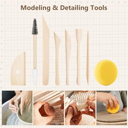 36PCS Pottery & Clay Sculpting Tools