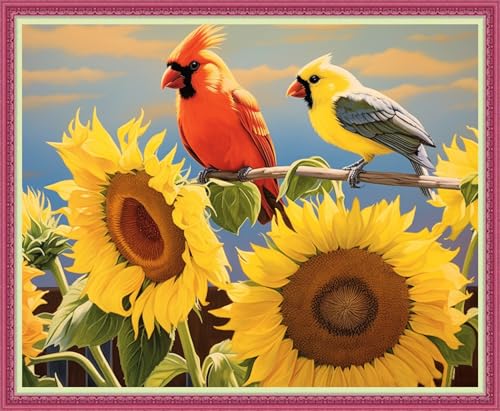 Cross Stitch Stamped Full Embroidery Kits DIY 11CT Cotton Thread Printed DIY Needlepoint Kits Craft Needlework Set Cross