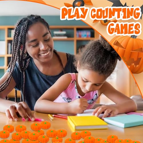 120 Pcs 3D Pumpkin Erasers Bulk