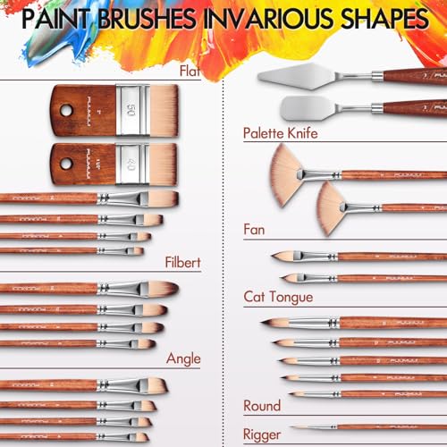 26pcs Paint Brush Set (26 Count)