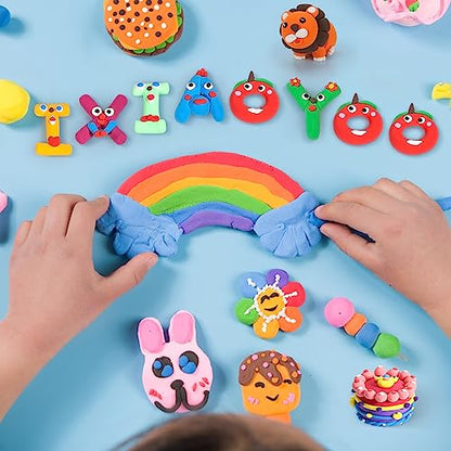 Air Dry Clay 30 Colors Foam Modeling Clay for School Projects (30 Count)