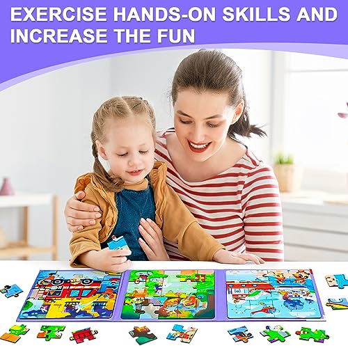 Fire Brigade Magnetic Puzzles for Toddlers (61 Count)