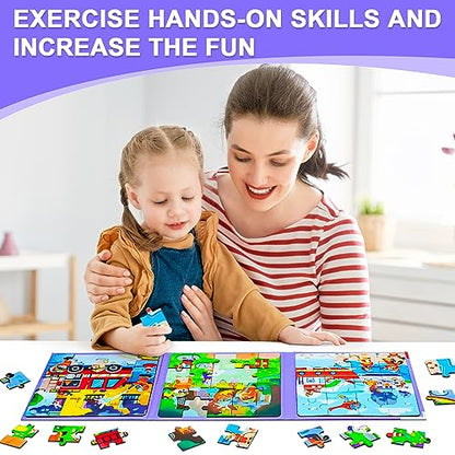 Fire Brigade Magnetic Puzzles for Toddlers (61 Count)