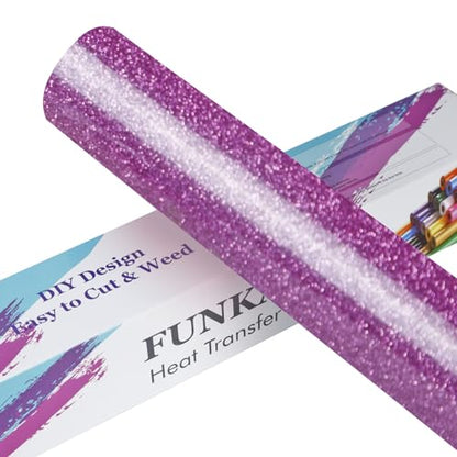 Glitter Purple Pink HTV Heat Transfer Vinyl Rolls
