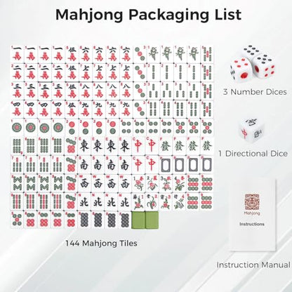 Mahjong Set 146pcs Chinese Mahjong Tile Set Quality Mahjong Tiles