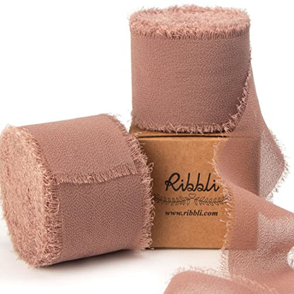 Antique Mauve Chiffon Ribbon 1 (60 Foot)