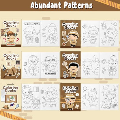 Detective Activity Coloring Books (24 Count)