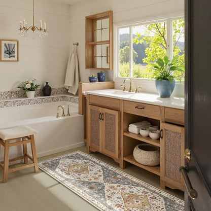 Felice Long Bathroom Rugs Runner