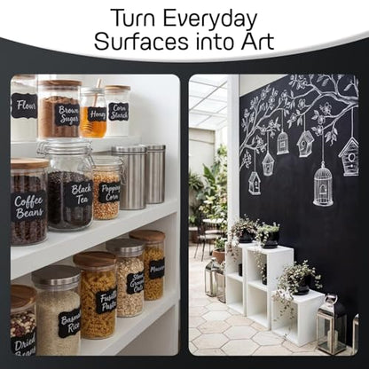6 White Chalk Markers