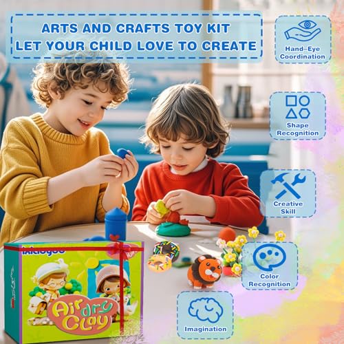 Air Dry Clay 78 Colors Foam Modeling Clay for School Projects (78 Count)