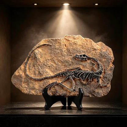 Resin Dinosaur Fossil Statue Model Simulated Skeleton Home Office Display Decorative Craft Box Decoration