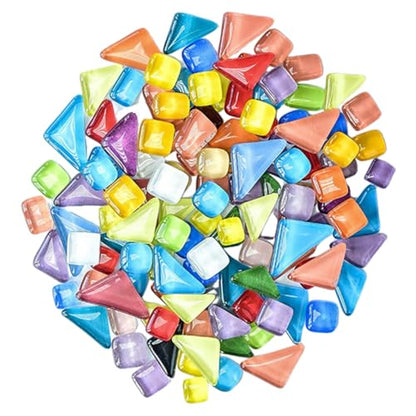 DIY Mosaic Supplies Crystal Glass for Home Decor Easy to Apply Frames Tables and Stepping Stones for Creative Projects