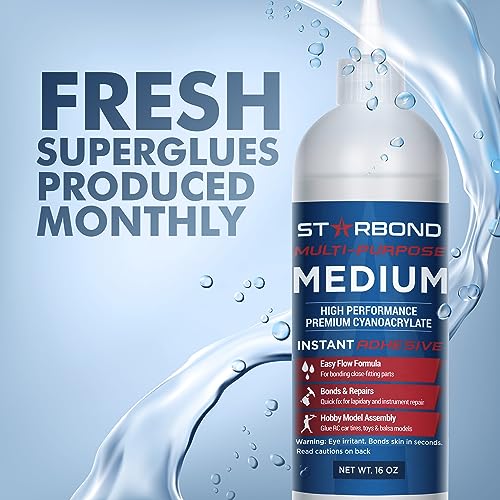 Medium CA Glue Complete Refill Kit (16 Ounce)