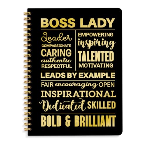 Boss Lady Hardcover Spiral Notebook