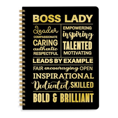 Boss Lady Hardcover Spiral Notebook