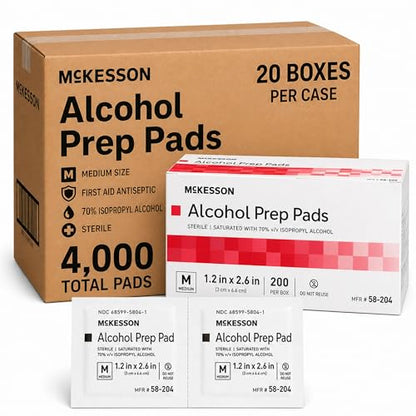 Alcohol Prep Pads (4000 Count)