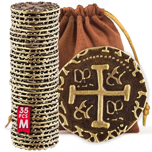 Metal Pirate Coins (35 Count)
