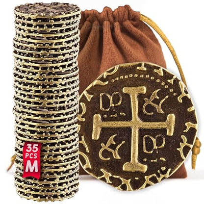 Metal Pirate Coins (35 Count)