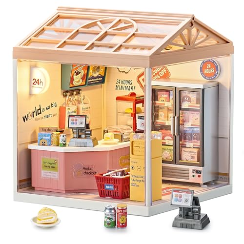 24 7 Convenience Store Miniature House Kit with Light