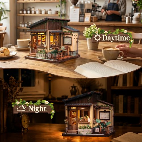 DIY Miniature House Kit Japanese Coffee Shop Dollhouse