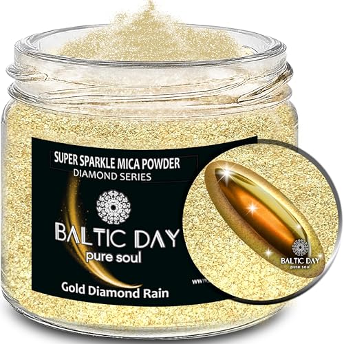 Diamond Dust for Crafts [ Gold Diamond Rain ] (2.1164 Ounce)