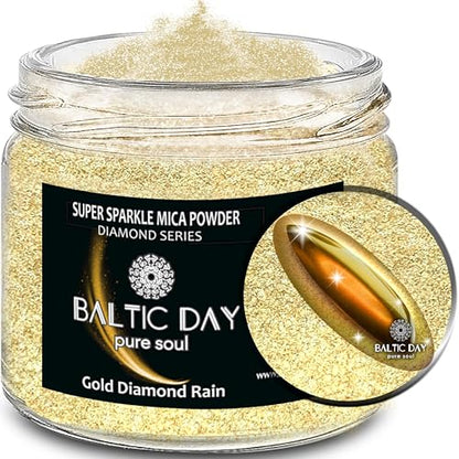 Diamond Dust for Crafts [ Gold Diamond Rain ] (2.1164 Ounce)