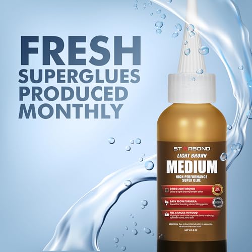 Light Brown Medium CA Glue Pro Kit (2 Ounce)
