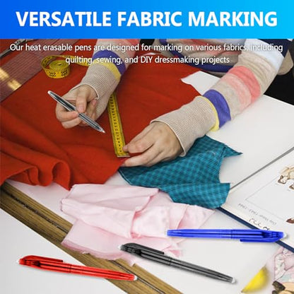 12pcs Heat Erasable Pens for Fabric Marking (12 Count)