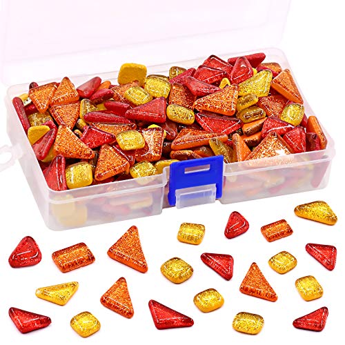 1 Pound Mixed Colors Shine Crystal Series Mosaic Tiles Assortment Kit