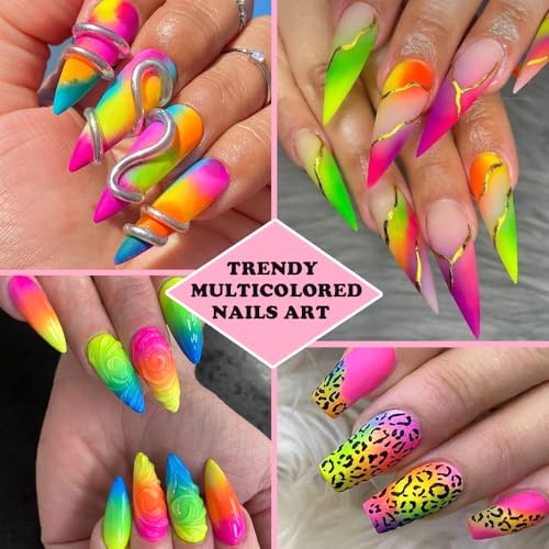 13 Colors Neon Phosphor Nail Pigment Powder Set (2.52 Ounce)