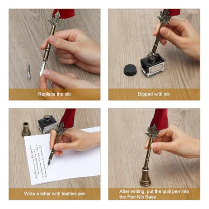 Quill Pen and Ink Set (8 Count)