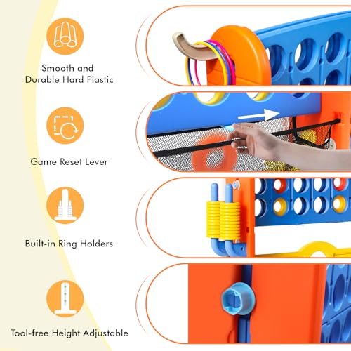 Giant 4 in a Row Connect Game with Mesh Fabric