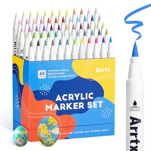 60 Colors Acrylic Paint Pens