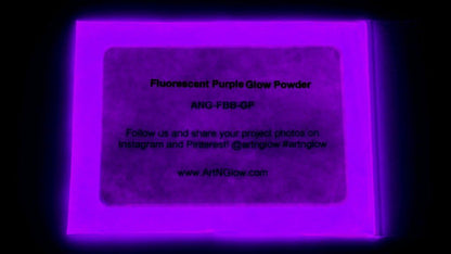 Glow in The Dark Pigment Powder - Neutral and Fluorescent Color for Art Painting, Fine Art, Nail Art Paint, and DIY Crafts - Long Lasting 10+ Color Options - Fluorescent Purple (1 Kilogram)
