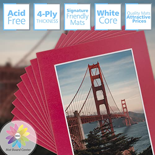 Mat Board Center 10 Pack 5x7 Photo Mats for 4x6 Picture