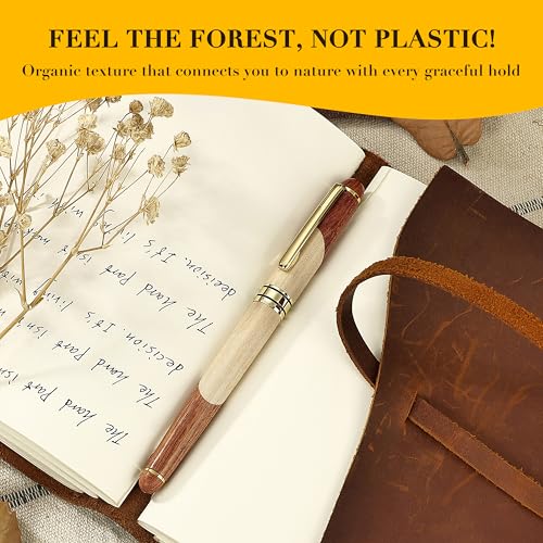 Luxury Wood Ballpoint Pen Writing Set