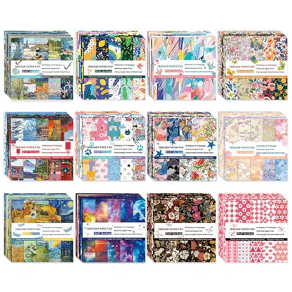 12 Different Packs Full Collection Origami Paper