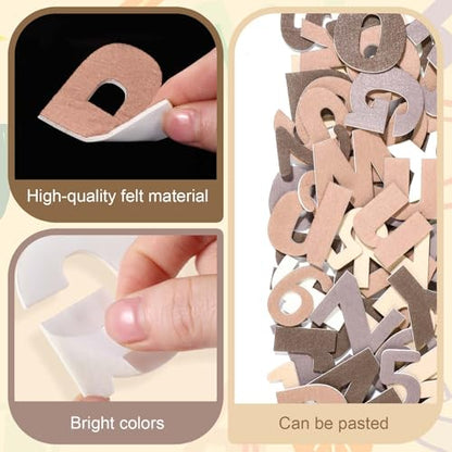 310 Pcs Felt Letter Bulletin Board Self Adhesive Sticker