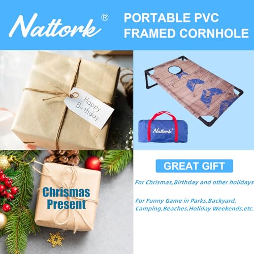 Portable Collapsible Cornhole Set with 2 Cornhole Boards