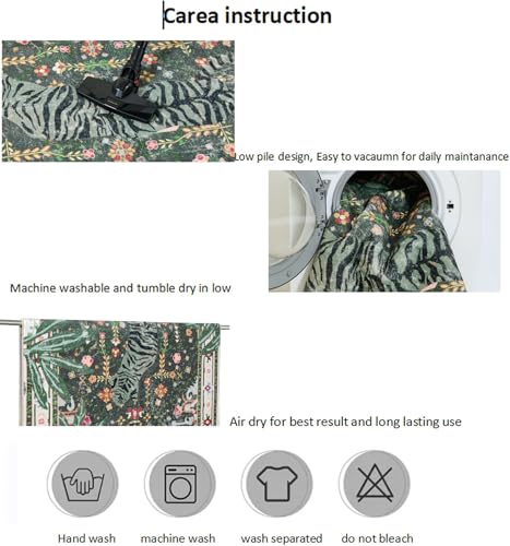 Oriental Tropical Washable Rugs (24 Sq Ft)