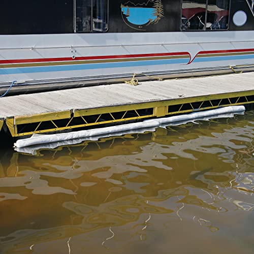 Oil Boom - Oil-Only Absorbent Boom - 8 Pack - 3" x 10' Boom - Absorbs up to 2 gallons per Boom - BOM406 (8 Booms)