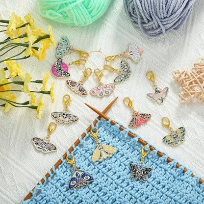 Butterfly Knitting Stitch Markers for Crocheting (16 Count)