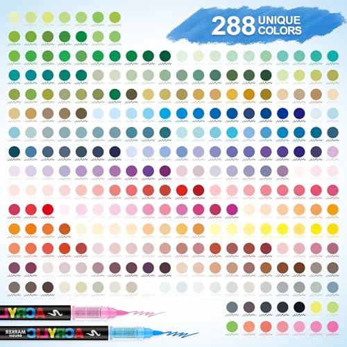 288 Acrylic Paint Markers (288 Count)