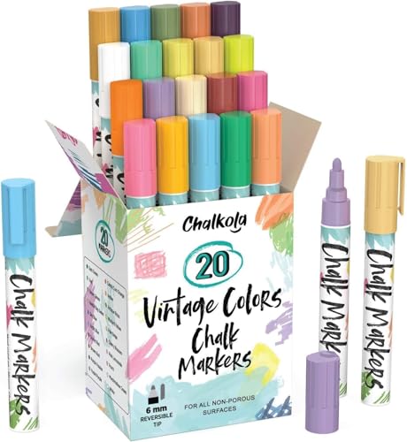 Liquid Chalk Markers for Chalkboard (20 Count)