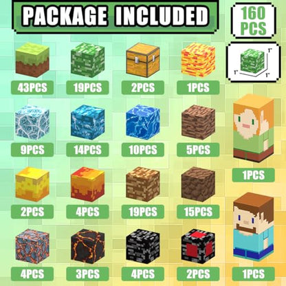 Magnetic Blocks for Kids 3+ (160 Count)