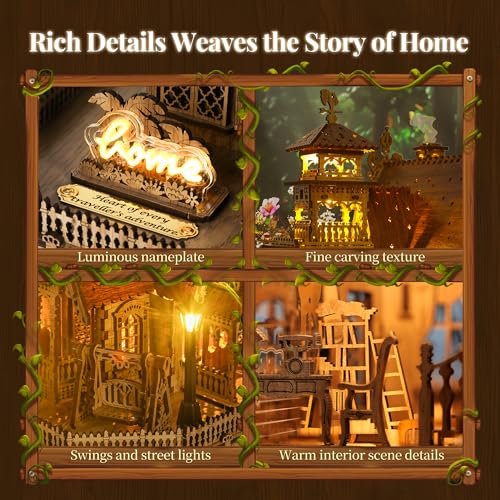3D Wood Puzzle Countryside Cottage Model