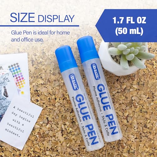 BAZIC Washable Glue Pen 1.7 Oz. (72 Count)
