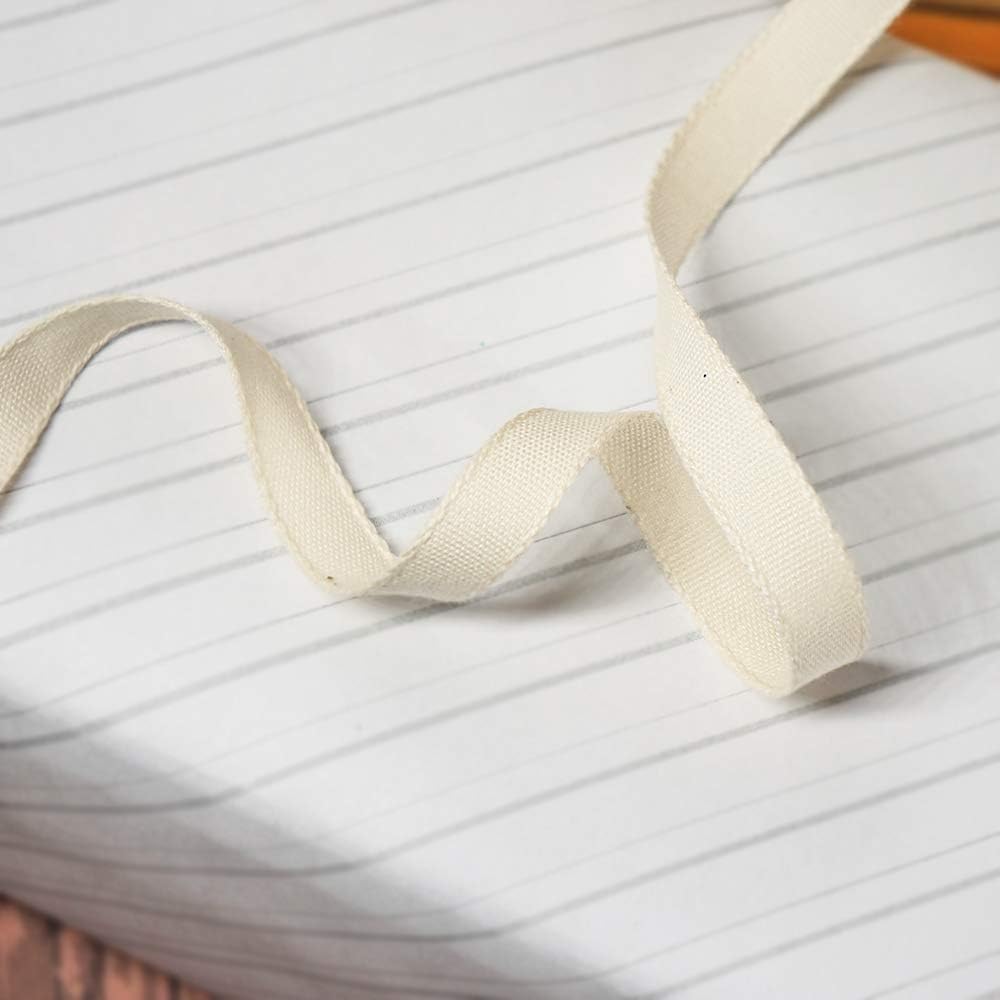CT CRAFT LLC Ivory Cotton Ribbon 3/8" x 10 Yards for Home Décor Gift Present Wrapping DIY Crafts Birthday Wedding Bouquet Christmas - Crafty Corner